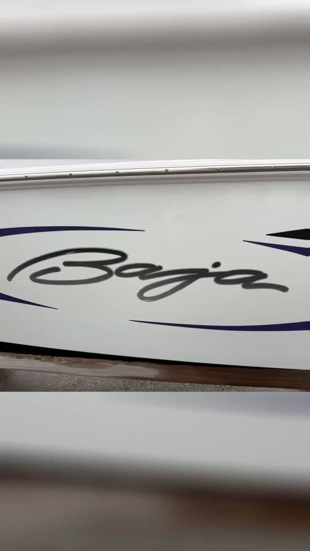 Footage of a finished performance boat