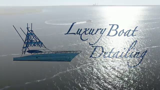 Aerial footage of a large yacht underway on open water